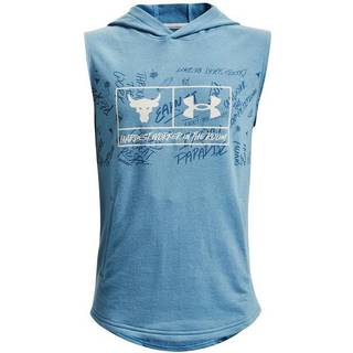 Sweatshirt med hætte Under Armour UA PJT Rock Rival Terry 1370229-416 Størrelse YMD
