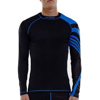 Salming Baselayer LS Tee Men - Black/Blue - Medium