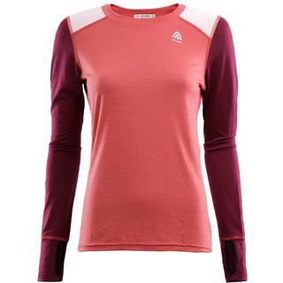 Aclima LightWool Reinforced Crew Neck Woman Baked Apple/Zinfandel/Nature, L