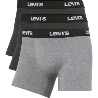 Levis 3-pak Back in Session Boxer - Black/Grey - Small * Kampagne *