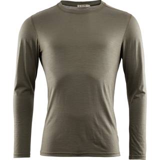 Aclima Lightwool Undershirt Long Merino undertøj Herrer størrelse XS farve olivengrøn
