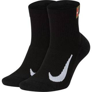 Nike Court Multiplier Max Sports Socks 2 Pack - White, Black, Size 34-38 - white