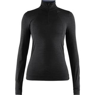 Craft Fuseknit Comfort Zip sort til kvinder - Størrelse Large