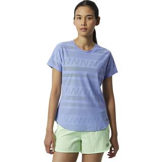 New Balance Women's Q Speed Jacquard Short Sleeve Vibrant Violet, XS