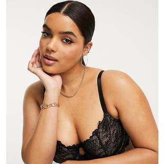 Yours Curve Stræk Lace Under Wired Non Padded BH'er100D