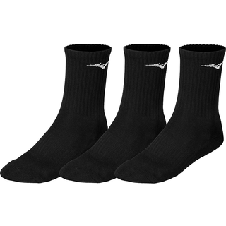 Mizuno Training Socks 3-Pack Black - Sort