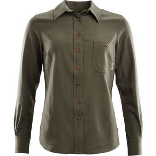 Aclima LeisureWool Woven Wool Shirt Woman Ranger Green, S