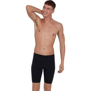 Speedo lange badebukser til mænd - Boomstar Splice - Sort/grå