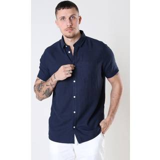 Solid Allan SS Linen Shirt Insignia Blue