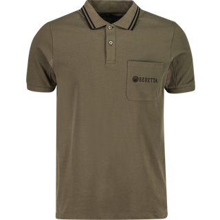 Beretta Men's Airmesh Polo Ss Green, S