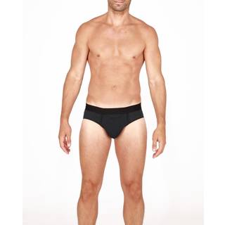 HOM Herren Slip blau Viskose/Modal Gestreift
