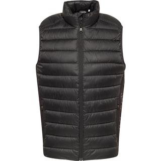 Quilted Logo Puffer Gilet - Black - L