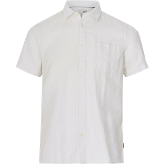 Solid Allan SS Linen Shirt Off White
