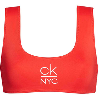Calvin klein Bikini Bralette bikini top, rød, Størrelse: L, Dame