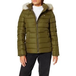 Tommy Jeans - Hooded Down Jacket - Damejakker - Northwood Olive - L