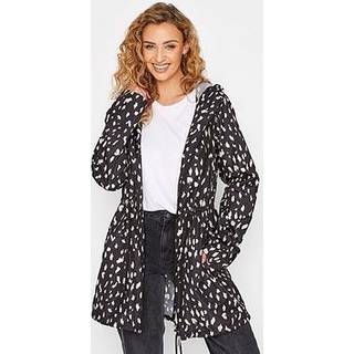 Lts Tall Black Dalmatian Print Pocket Parka 14 Lts | Tall Women's Jackets