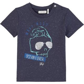 IKKS T-shirt Med Tryk Mørkeblå 6 months 6 måneder mand