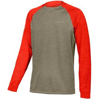 Endura SingleTrack Jersey Orange/Sand - Størrelse Large