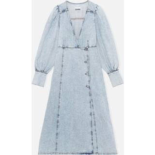 Ganni Denim midi dress - blue - XXS