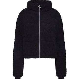 Urban Classics Dame Boxy Sherpa Puffer Jakke Sort