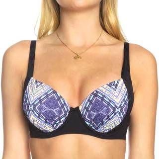 Sunseeker Tribe Attack Underwire Bikini Bra - Black pattern-2 - D 40
