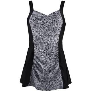 Damella Esther Basic Swimsuit Dress - Black/White - 46 * Kampagne *