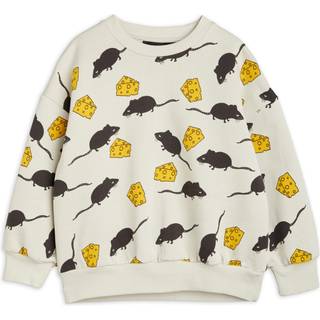 Mini Rodini Sweatshirt Light Grey Mouse/cheese