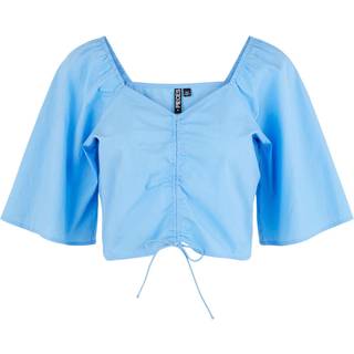 PIECES dame bluse PCVALDINE - Little Boy Blue - L
