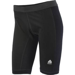 Aclima WarmWool Long Shorts W/Windstop Woman Jet Black, XL