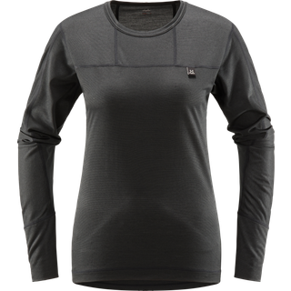 Haglöfs Natural Blend Tech Crew Neck Women Concrete/Purple Ice, L
