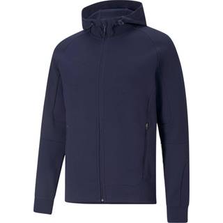 Sweatshirt med hætte Puma teamCUP Casuals Hooded Jkt 65674803 Størrelse XXL