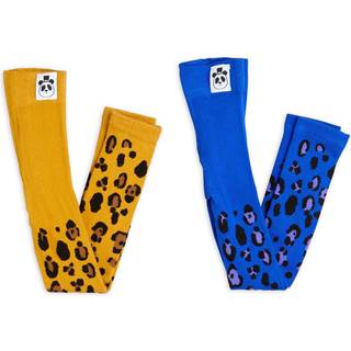 Mini Rodini Leggings Leopard Rib (2-pak)