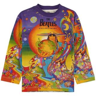 Stella McCartney Kids Printed cotton sweater - multicoloured - Y 8