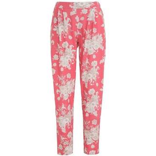 Damella Flower Cotton Pyjama Pants - Pink Pattern - Small