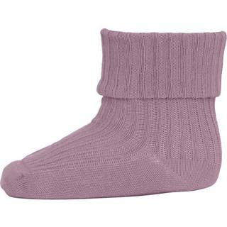 Mp Strømper Lilac Shadow Med Rib Og Ombuk