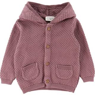 Fixoni Børne Cardigan i økologisk bomuld - Grape Shake - 56