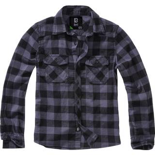 Brandit Kids Check Shirt Long Sleeve White/Black