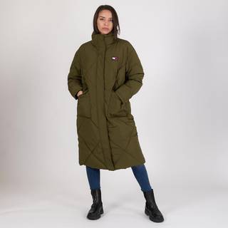 Tommy Jeans - Longline Fash Puffer - Damejakker - Northwood Olive - XS