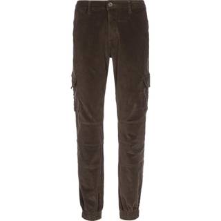 Urban Classics Dame High Waist Cargo Fløjls Bukser Mørk Oliven