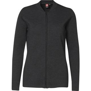 ID Cardigan m. Lynlås Koksgrå