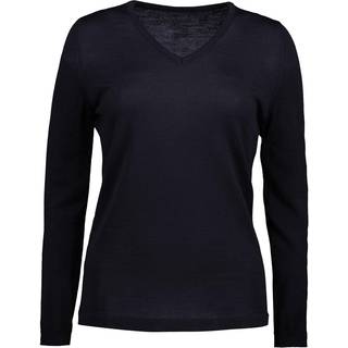 Id identity Pullover dame v-neck grå melange s