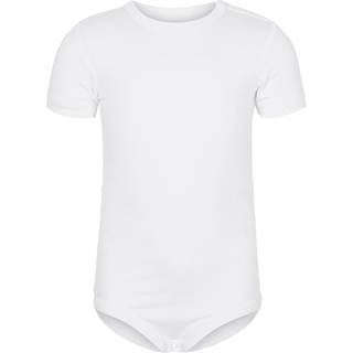 JBS of Denmark kortærmet bodystocking i hvid til baby | FSC bambus
