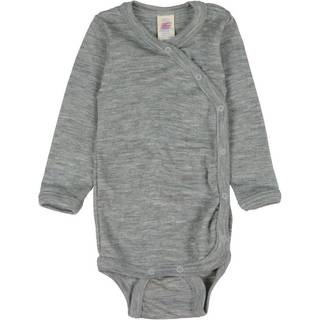 Engel Kid's Wickelbody L/S Merino undertøj Børn størrelse 74/80 farve grå