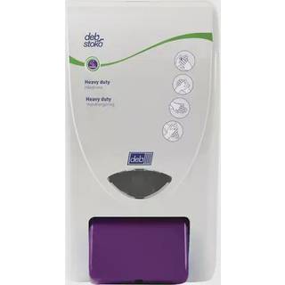 Deb Stoko Cleanse Heavy dispenser til håndrens, sort plast m. lilla trykknap, 2 L