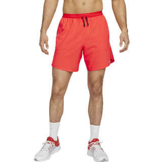 Nike Stride Dri-FIT-løbeshorts med indershorts (18 cm) til mænd - rød - XL