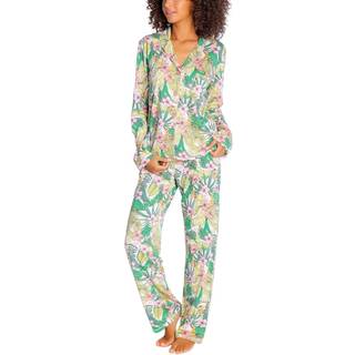 PJ Salvage Playful Prints Pyjama - Green Floral - X-Small