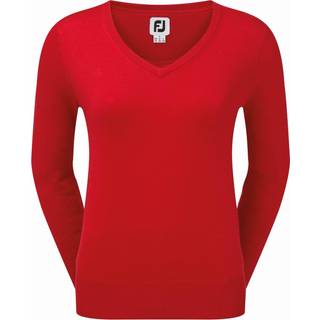 Footjoy Herre Wool Blend V-Neck Pullover Black M