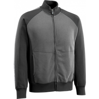 MASCOT® Sweatshirt med lynlås Mørk Antracit/Sort 50565-963-1809 L