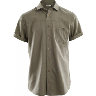 Aclima Men's LeisureWool Short Sleeve Shirt Ranger Green, L