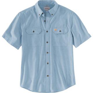 Carhartt Loose Chambray S/S Skjorte Herrer størrelse S farve grå